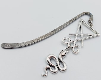 Sigil of Lucifer Bookmarker with Serpent