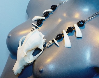 Ritual Skull & Teeth Necklace