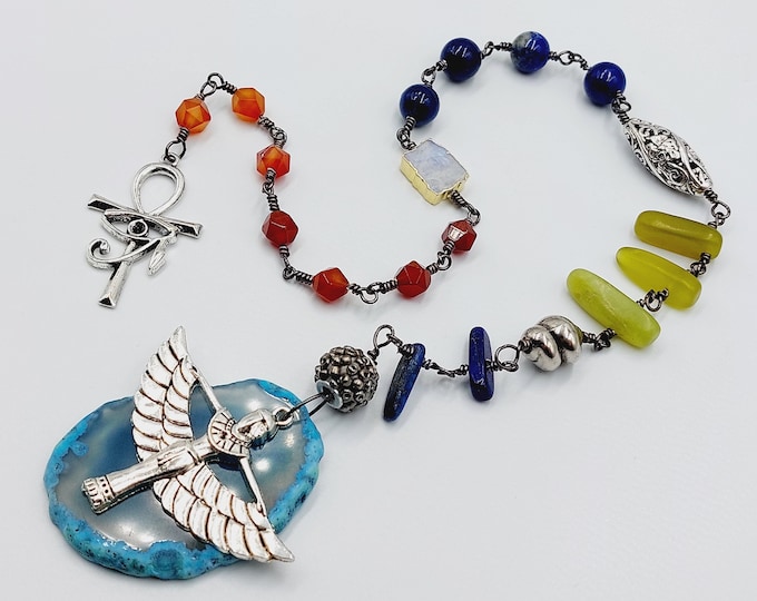Goddess ISIS Prayer Cord (Prayerbeads / 2-3-4-7)
