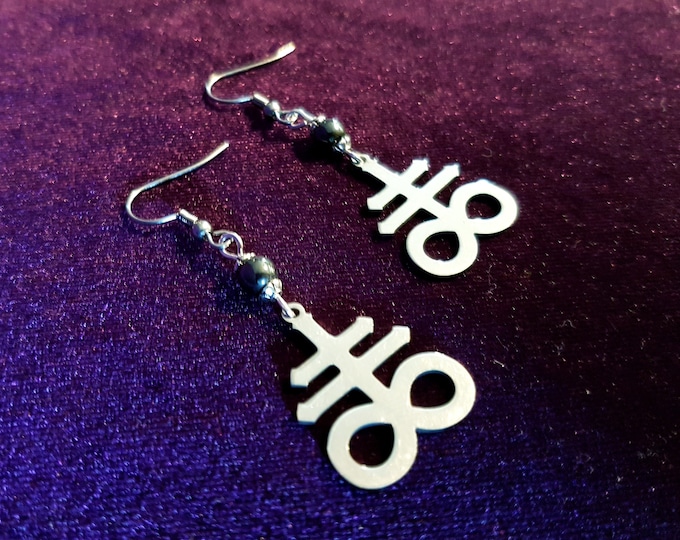 Satanic Cross | Brimstone | Leviathan Earrings (Stainless steel)