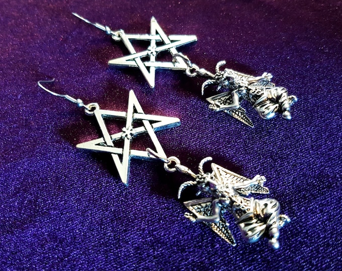 Baphomet Thelema Earrings