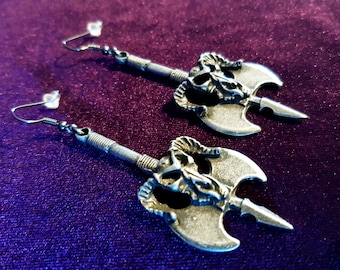 Baphomet Axe Earrings