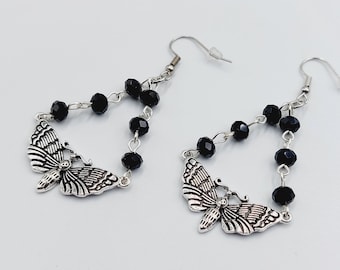 Death's-head Hawkmoth Earrings