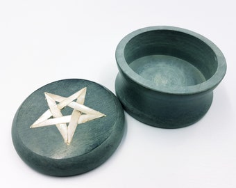 Stone Abalone Pentagram Altar | Jewellery Box