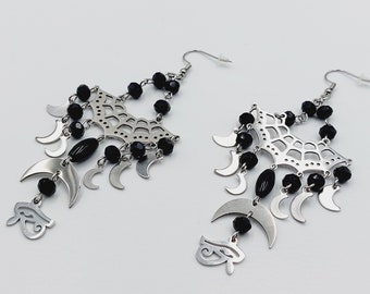 Gothic Bat Earrings (Stainless Steel)