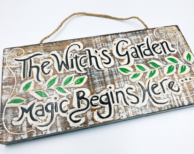 Witch's Garden Wall Plaque
