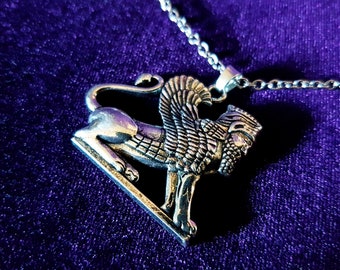 Assyrian Winged Lion (Lamassu) Pendant