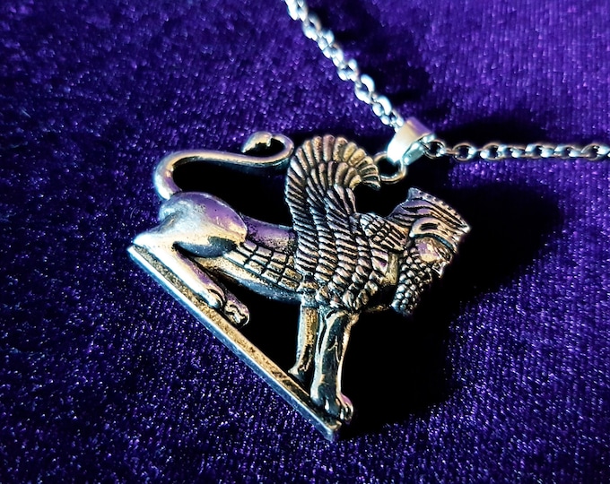 Assyrian Winged Lion (Lamassu) Pendant