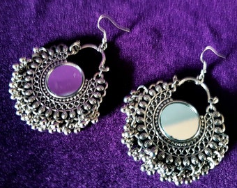 Mirror Boho Earrings (Vintage)