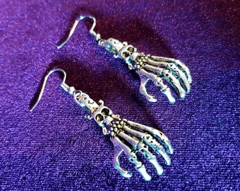 Skeleton Hand Earrings