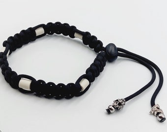 Goth Style Anti-tick EM Ceramic Dog Collar (Adjustable)