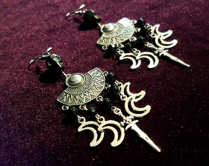 Moon Dagger Earrings