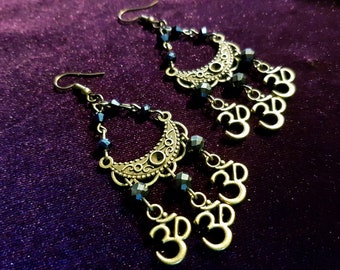 Universal Sound Earrings (Aum Om Ohm)