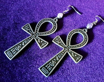 Double sided Ankh Earrings