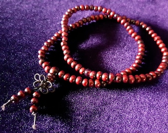 Red Sandal Wood Mala