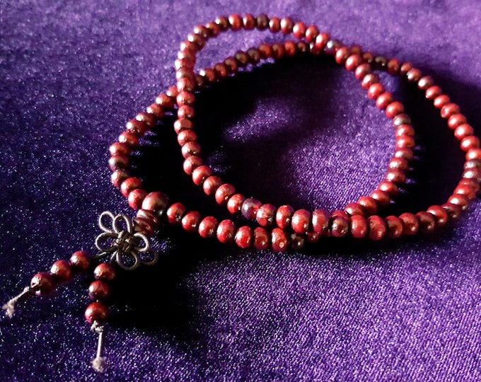 Red Sandal Wood Mala