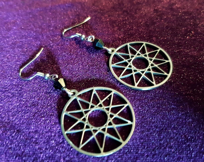 Decagram Stainless Steel Earrings