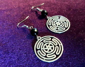 Hekate’s Wheel (Strophalos) Earrings