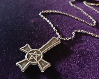 Inverted Cross Necklace