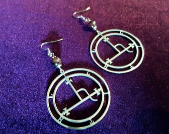 Sigil of Lilith Earrings (Stainless Steel)