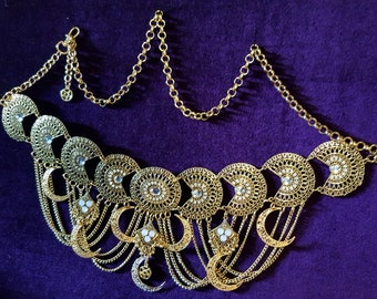 Golden Color Moon Hip Chain Belt - Reserved Custom Order