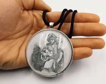 Clauneck Illustration Necklace