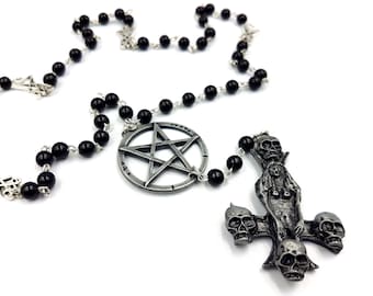 Satanic Inverted Cross Rosary