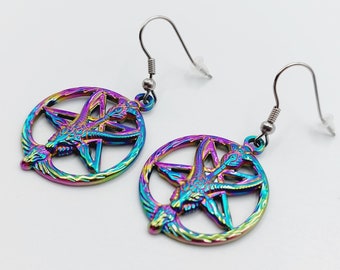 Baphomet Earrings (Multi-Colour)