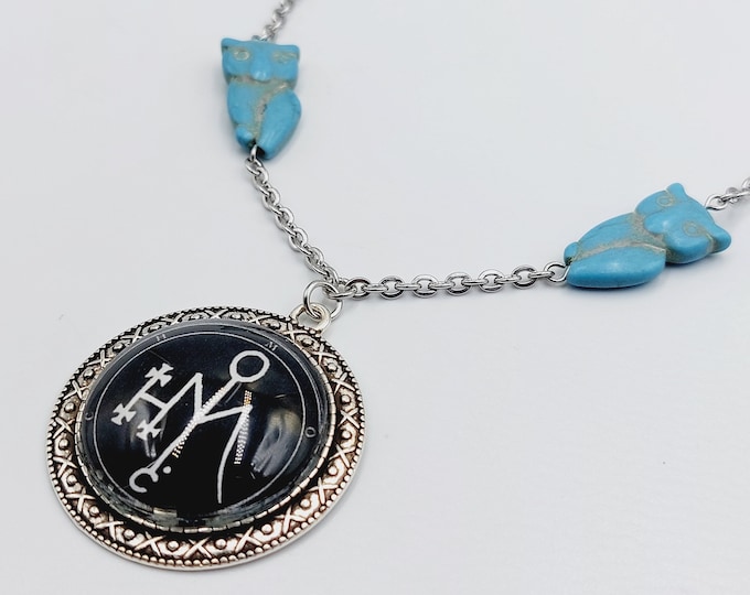 Sigil of Moloch Owl Necklace