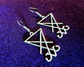 Sigil of Lucifer Earrings (2 styles)