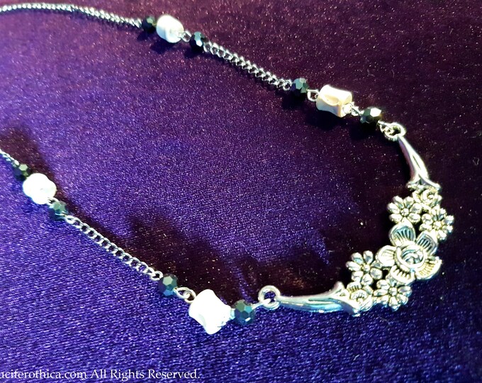 Fishbone Hematite Necklace