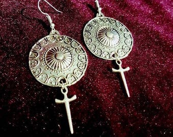 Sword and Shield Earrings