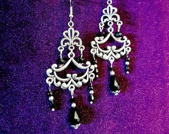 Traditional Gothic Earrings - goth jewellery tradgoth batcave deathrock victorian