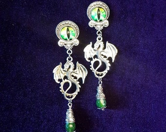 Eye of the Dragon Earrings or Plugs