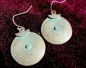 Antique Copper Earrings