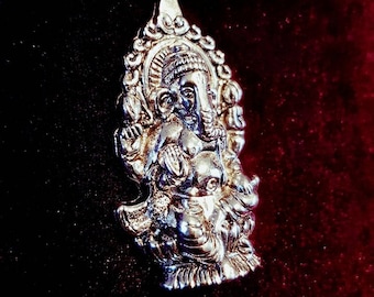 Ganesha Necklace (silver&bronze colour)