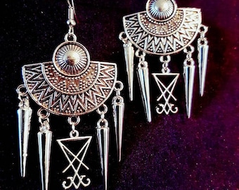 Luciferian Spike Earrings