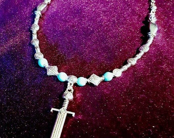 Cat Sword Necklace