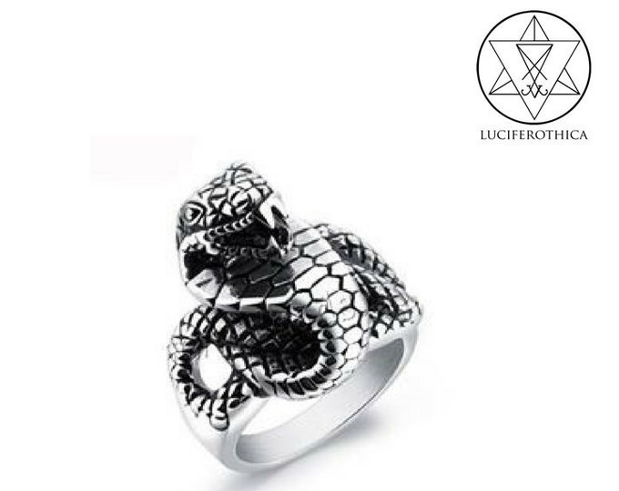 Stainless Steel Viper Ring.