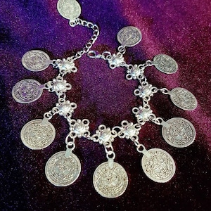 Coins for Charon Bracelet - goth gothic occult river styx kharon ferry hades acheron coin gift tradgoth