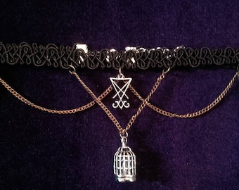 Break Free from The Chains of Dogma - Luciferian/Birdcage Choker