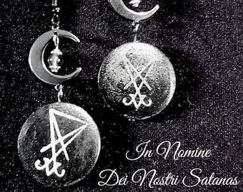 Luciferian Moon Earrings