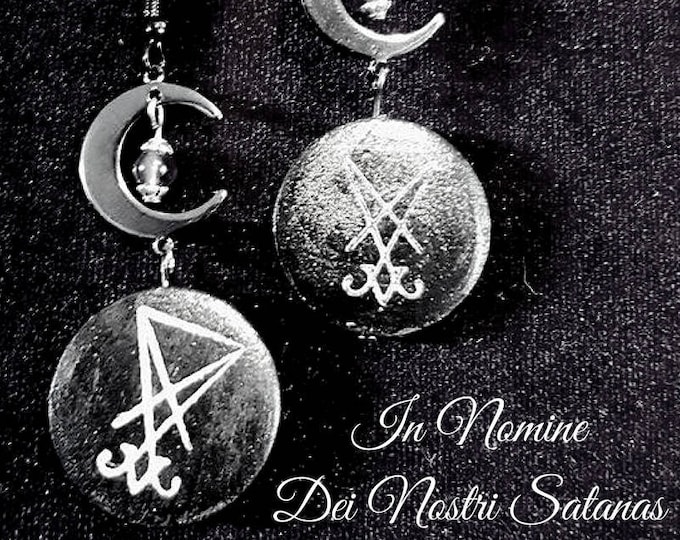 Luciferian Moon Earrings
