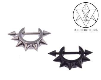 Spike Earrings - goth gothic blackmetal heavy metal pins studs hinge