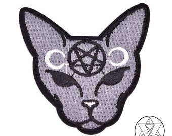 Iron On | Sew On Occult Cat Patch