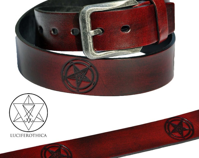 Sigil of Baphomet Belt (Black or Red)