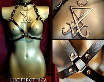 Huge Sigil of Lucifer Body Harness