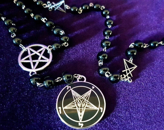 Featured listing image: Sigil of Baphomet Rosary (Bessy Version)