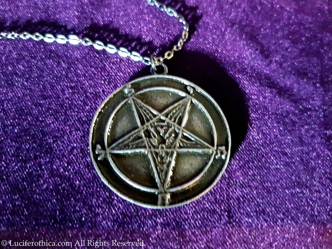 Sigil of Baphomet Pendant Occult Left Hand Path Seal of - Etsy
