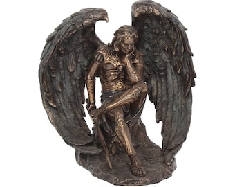 Lucifer Fallen Angel Statue ( Bronze Plated)